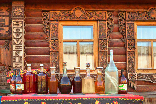 Medovukha or Fermented Honey Mead is a traditional Russian alcoholic beverage prepared from water, honey and yeast popular in Suzdal.