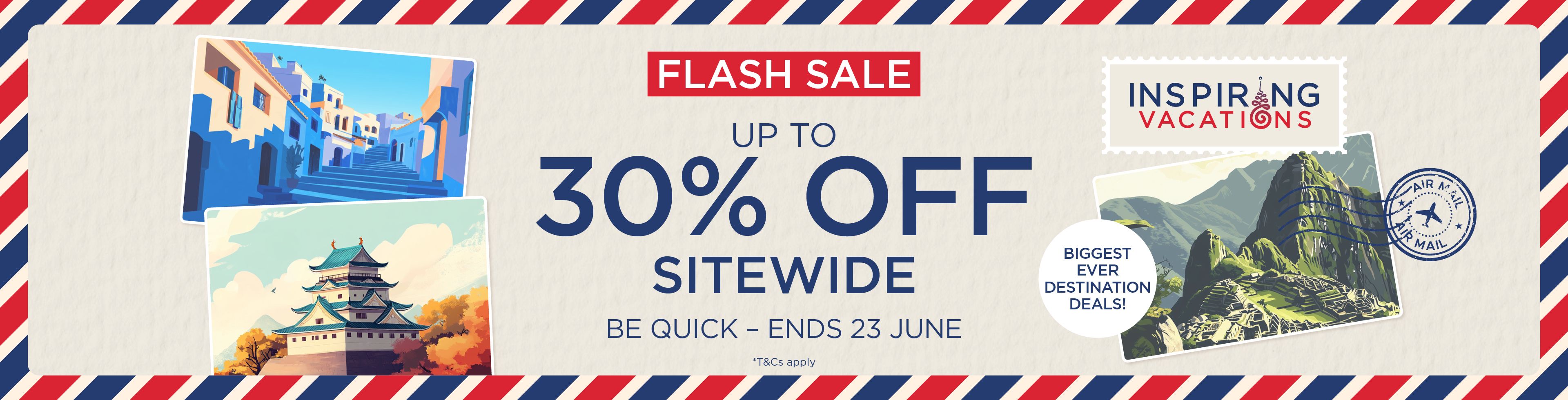 Flash Sale: Up To 30% Off