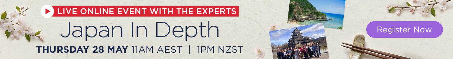 JAPAN IN DEPTH: LIVE ONLINE EVENT Banner