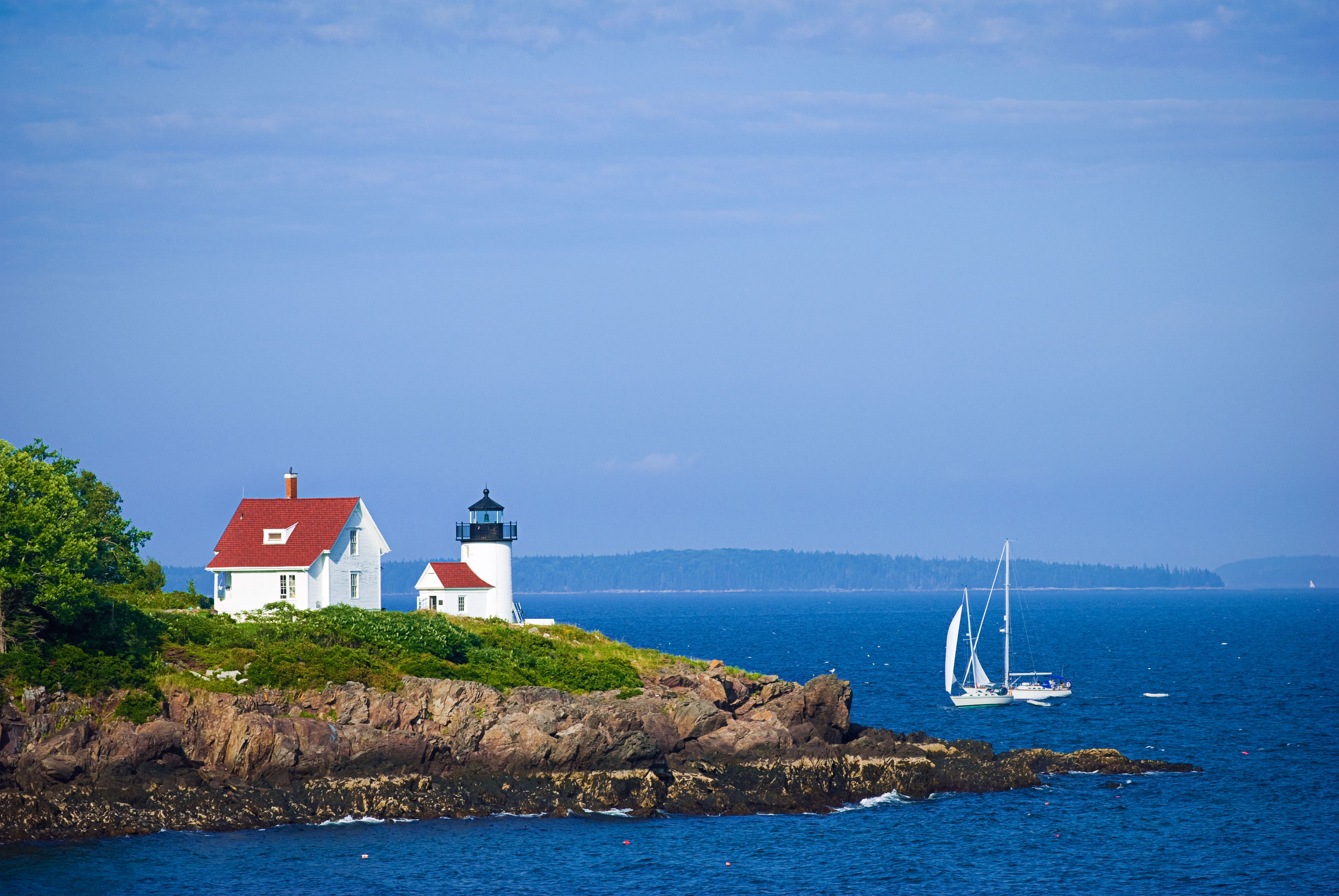 A lighthouse in Camden, Maine