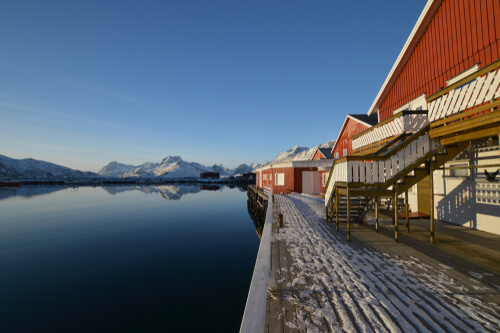 The Lofoten Islands are a picturesque sight.