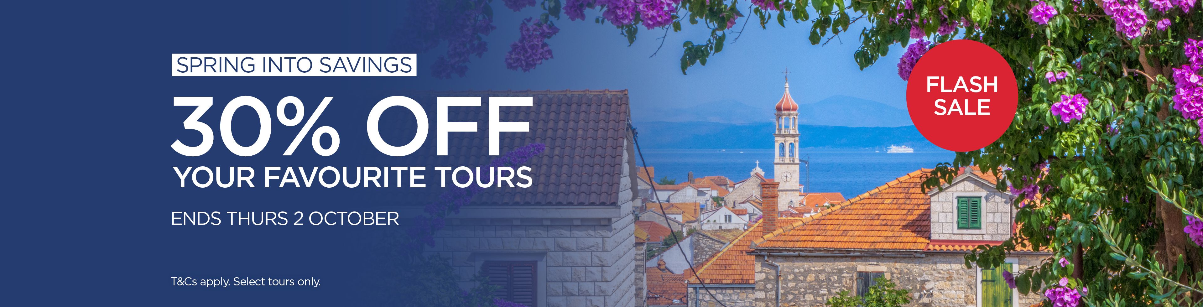 FLASH SALE: 30% Off Favourite Tours