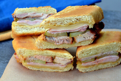 The delicious medianoche sandwich.