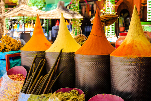 Spice markets are one of the many attractions in Fes.