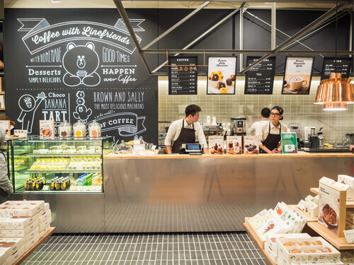 Line Friends Cafe in Seoul, South Korea.