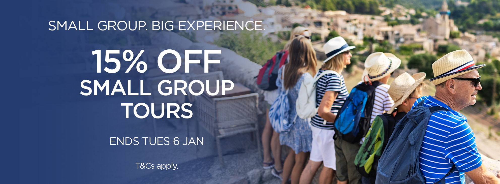 Save 15% on Small Group Tours
