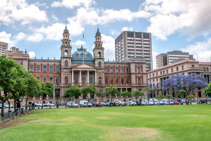 The Palace of Justice building in Church Square on a sunny morning.