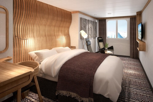 Polar cabin inside the MS Fridtjof Nansen, Hurtigruten.