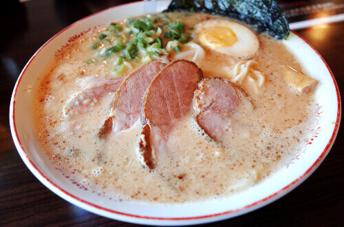 The delicious Tonkotsu Ramen is a favourite in Japan.