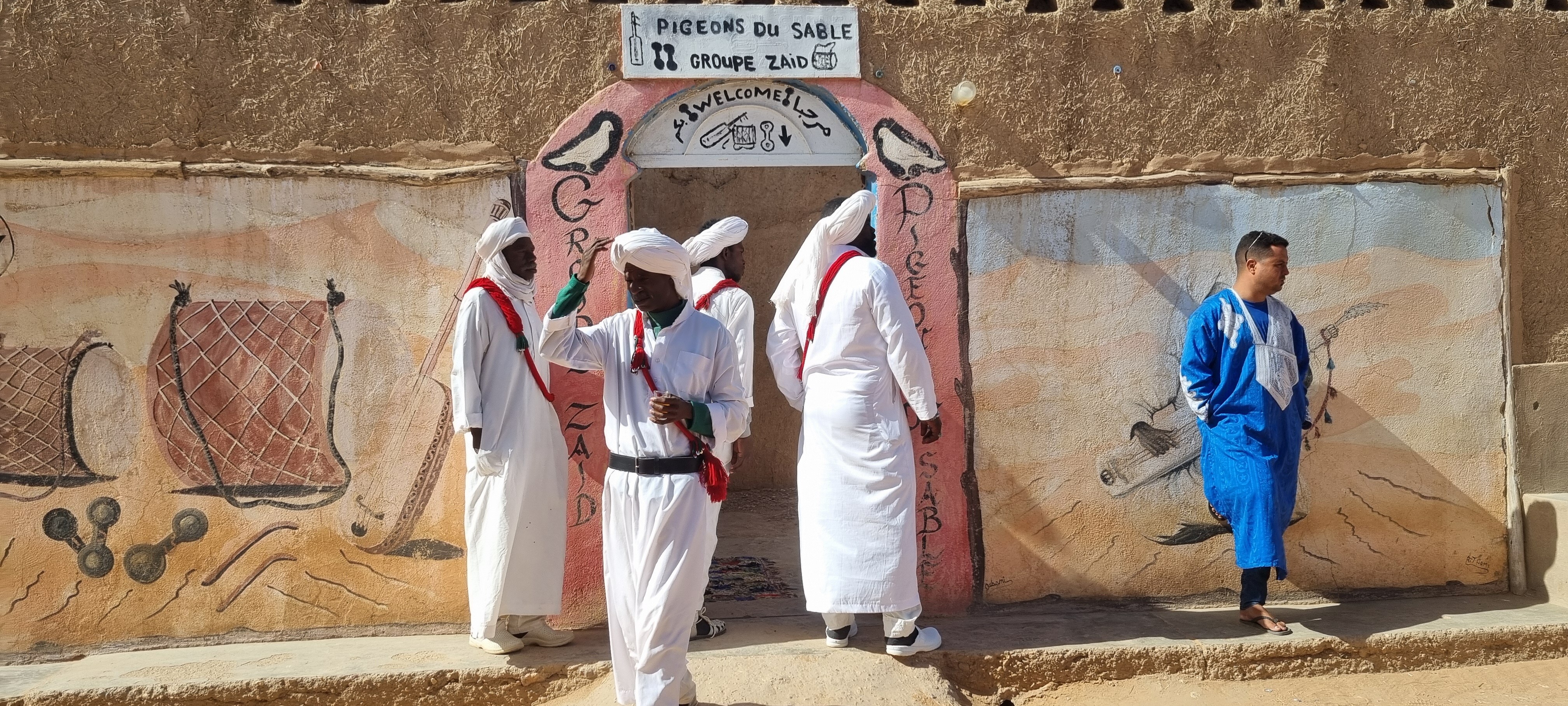 Inspiring Vacations customer Diane captured this music venue while enjoying a performance by The Desert Pigeons, a traditional music group, during our Magical Morocco tour
