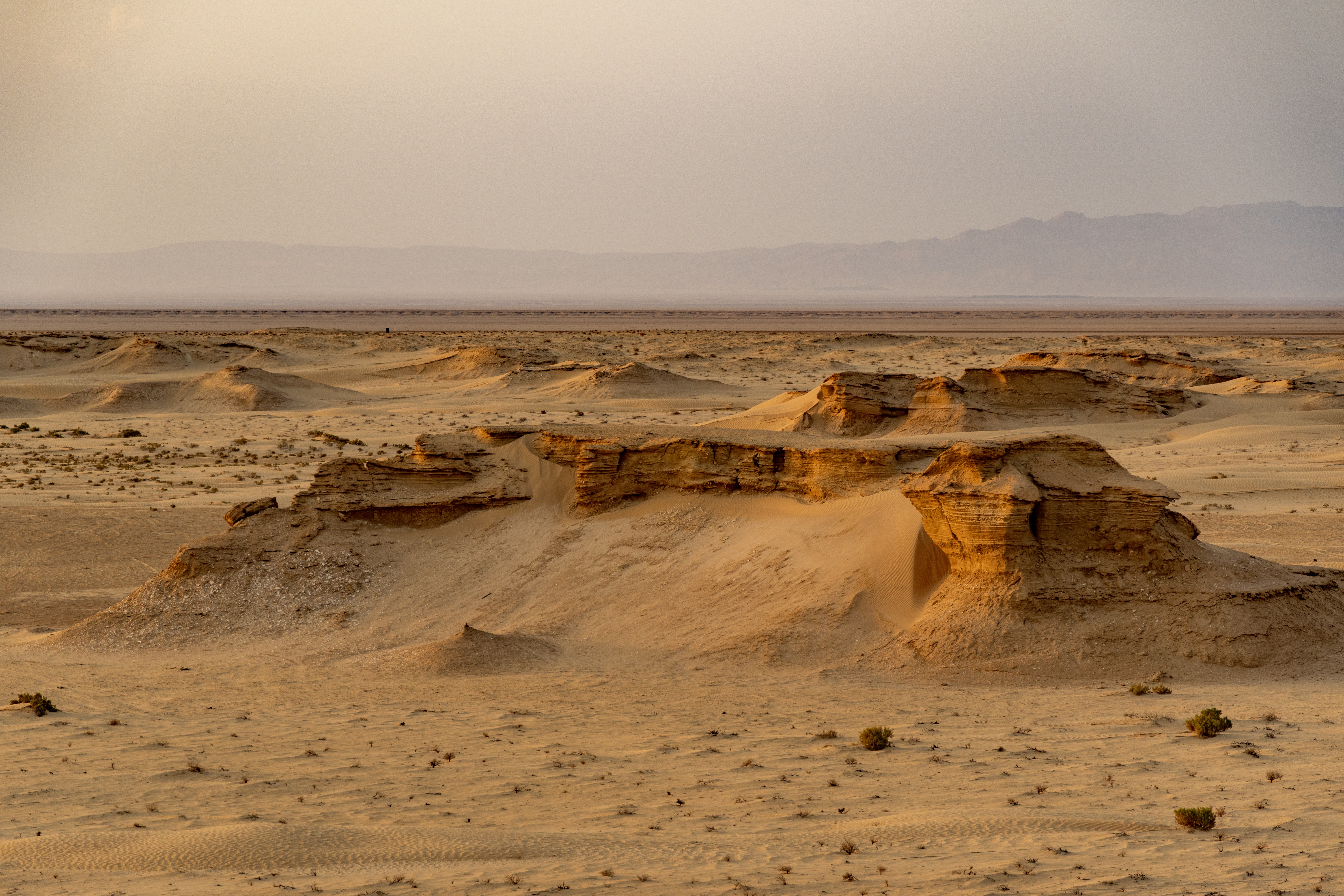 Desert rock formations in North Africa