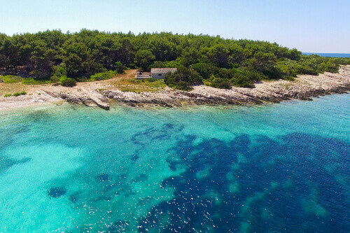 Proizd Beach near the Dalmatian Island of Korcula.