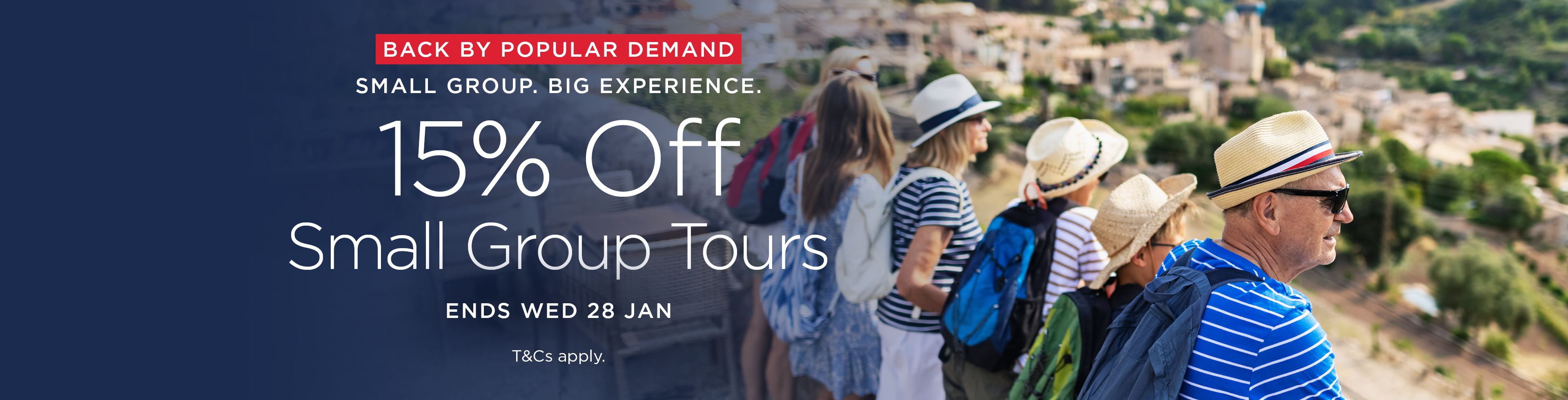 Save 15% on Small Group Tours