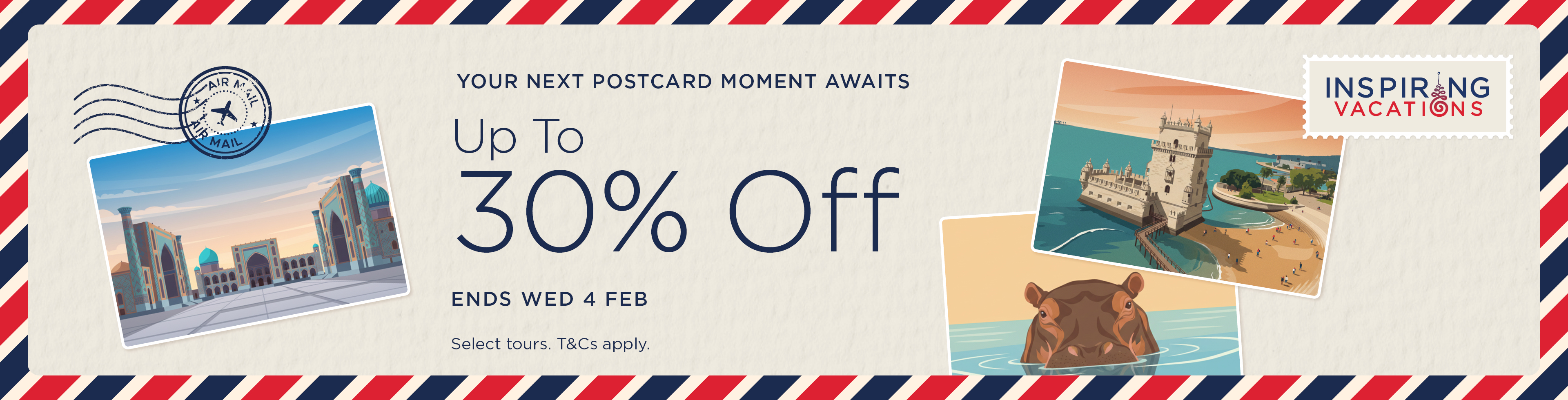 Up To 30% Off Select Tours