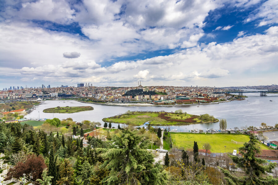 The Golden Horn panoramic view from Pierre Loti Hill is the prime spot to take in the local sights