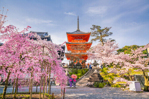 The Kiyomizu-dera Temple, Kyoto.