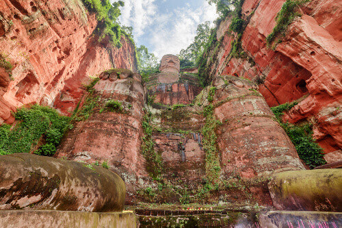 The view from the bottom of the Giant Buddha.