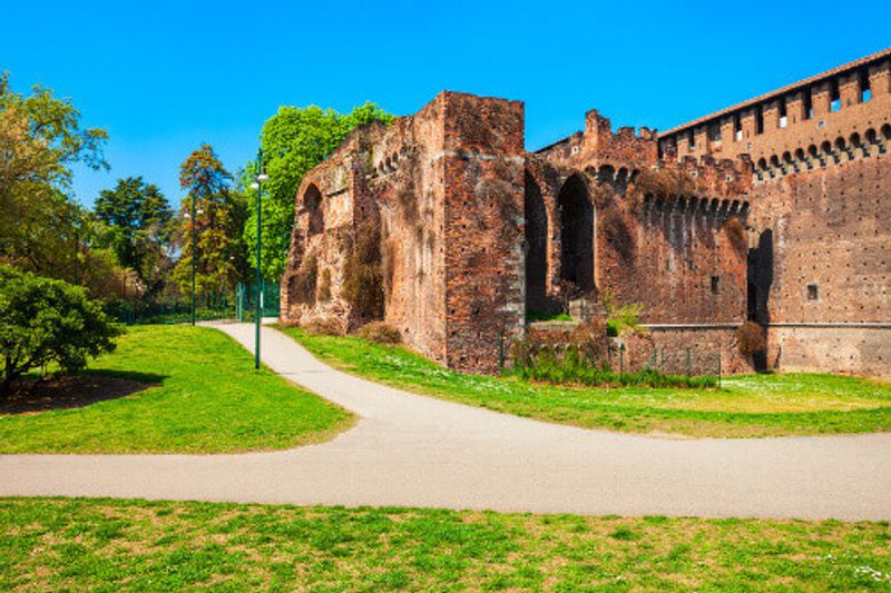 Sforza Castle, or Castello Sforzesco