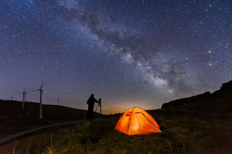 A photographer captures the Milky Way, perfect for the best stargazing and night sky photography experiences