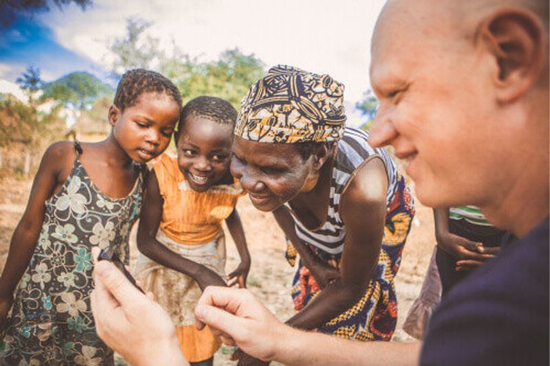 Friendly people living in a traditional village in the Matabeleland North Province in Hwange.