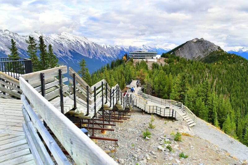 Boardwalk on Sulphur Mountains after a Gondola ride