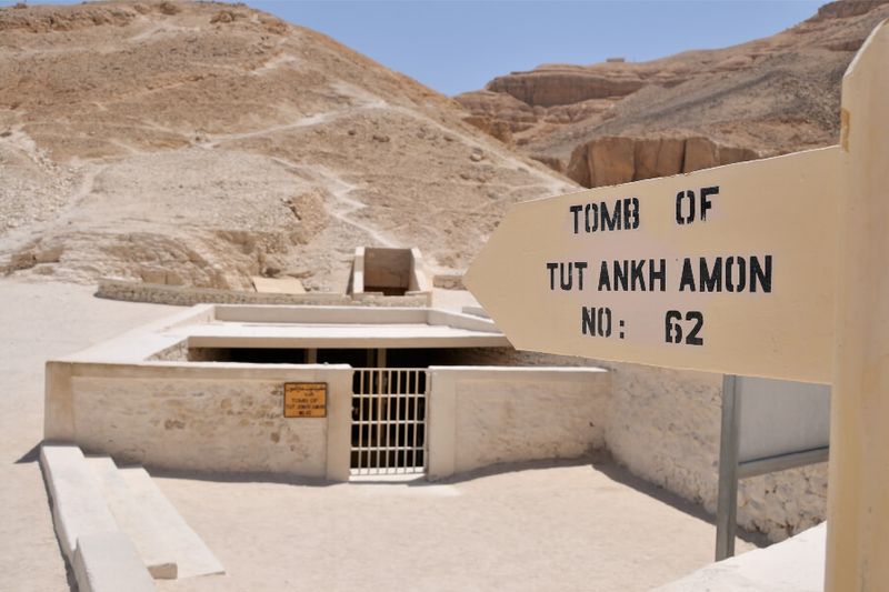 The Tomb of Tutankhamun in the Valley of the Kings, Luxor.