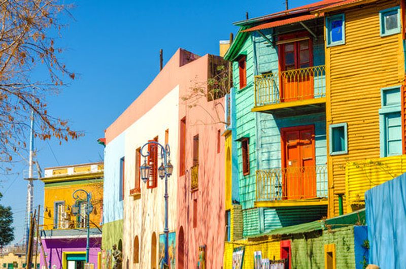 Photo 2: Caminito Street in La Boca, Buenos Aires.