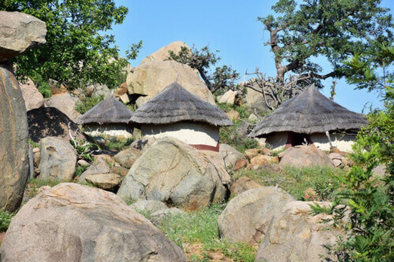 Albasini ruins at Phabeni Gate Masorini Archeological site in the Kruger National Park.