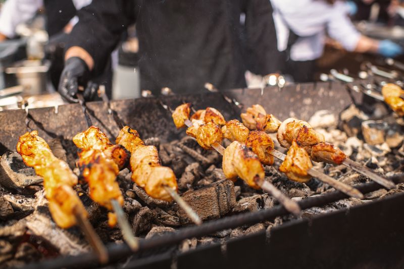 Shashlik is a loved snack food throughout Central Asia