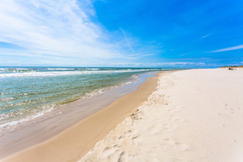 The shores of the Sandhammaren Beach.