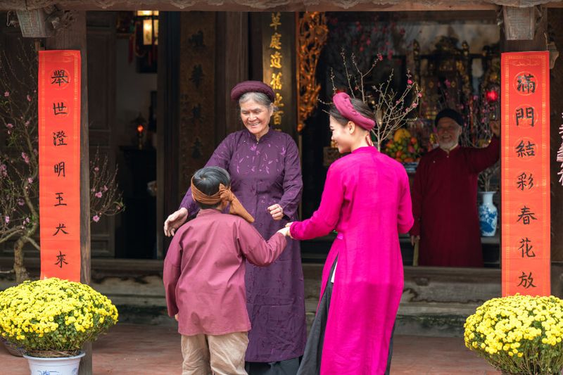 A family gathering during Vietnamese Lunar New Year