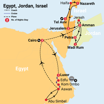 Israel, Jordan and Egypt Nile Jewels - Middle East and Africa
