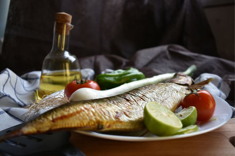 Feseekh is a smoked herring fish served with onion and olive oil.