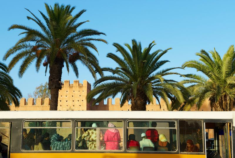 Local bus transportation in the Sous Valley