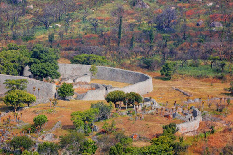 Ruins of the Great Zimbabwe National Monument in Masvingo.