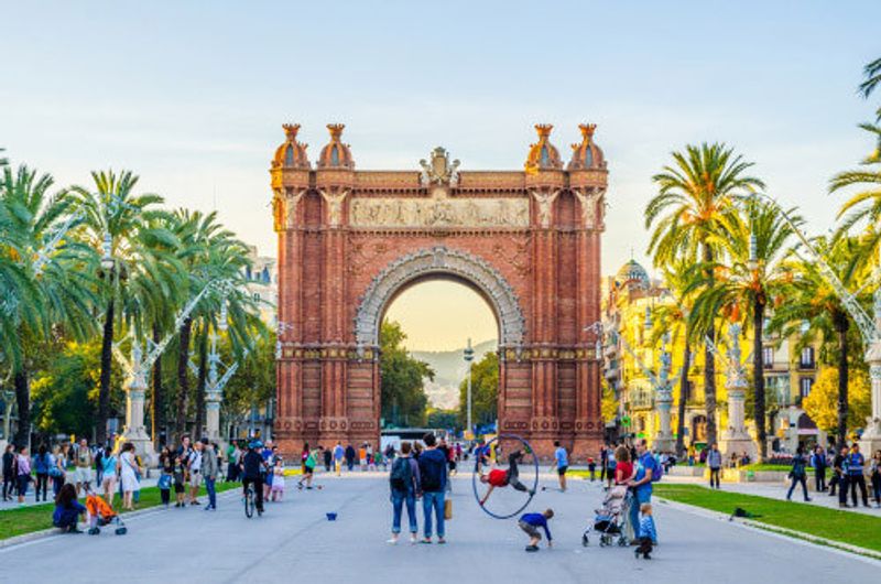 The picturesque Ciutadella Park, Barcelona.