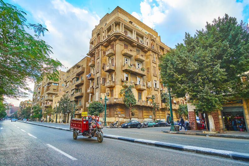 The Qasr El Nil road in downtown Cairo