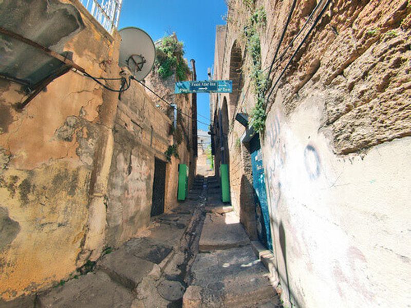 The Fauzi Azar Inn entrance in Nazareth, Israel.