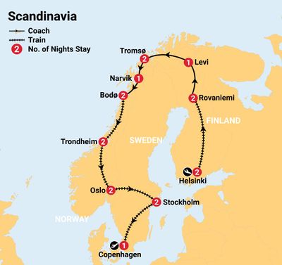 scandinavia tours august