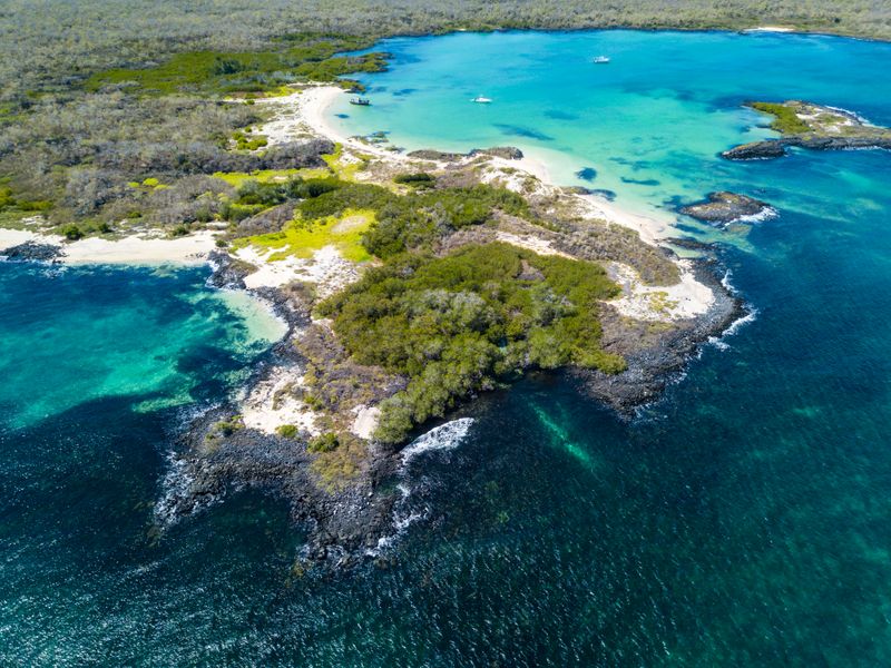 Cerro Brujo Beach at San Cristobal Island