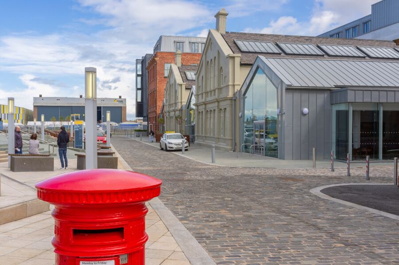 The Titanic Hotel, originally the Harland and Wolff Shipyard Drawing Office in the Titanic Quarter.