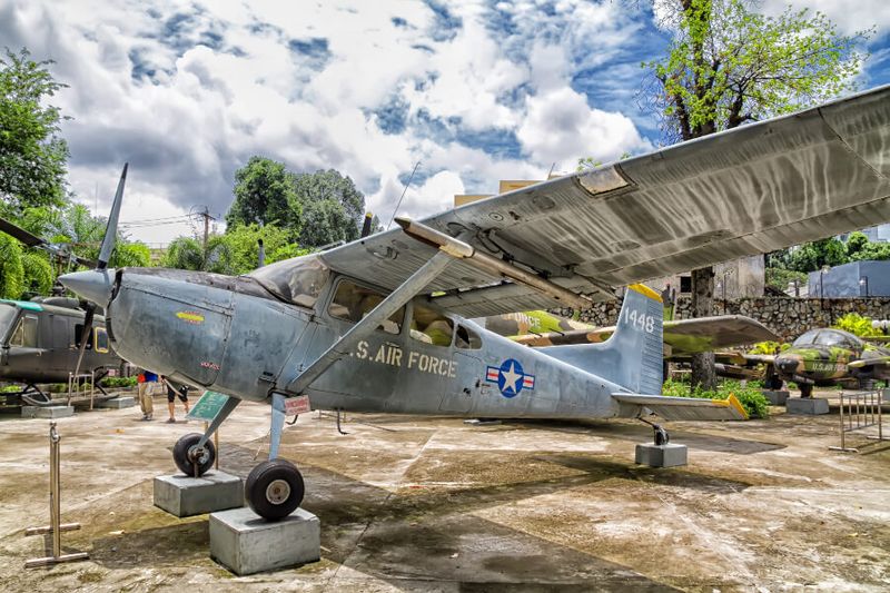An American plane outside the War Remnants Museum.