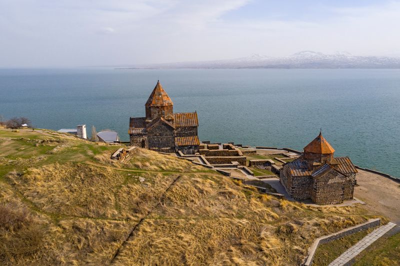 Sevanavank or Sevan Monastery on Lake Sevan