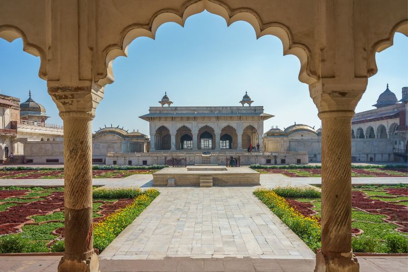 The beautiiful Khas Mahal and Anguri Bagh Grape Garden.