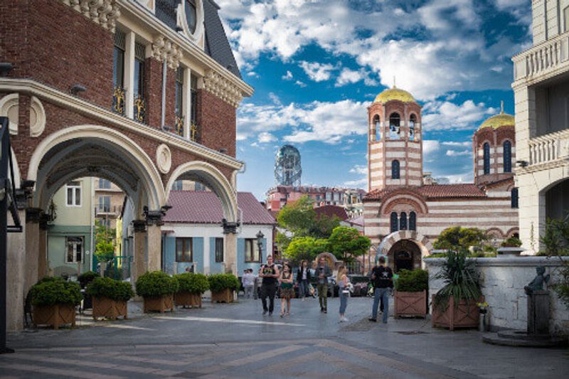 An ancient Armenian Christian Church seen from the Piazza Square in Batumi.