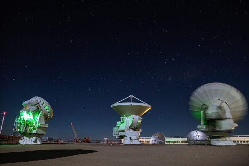 The Atacama Large Millimeter Array Satellites in the Atacama Desert