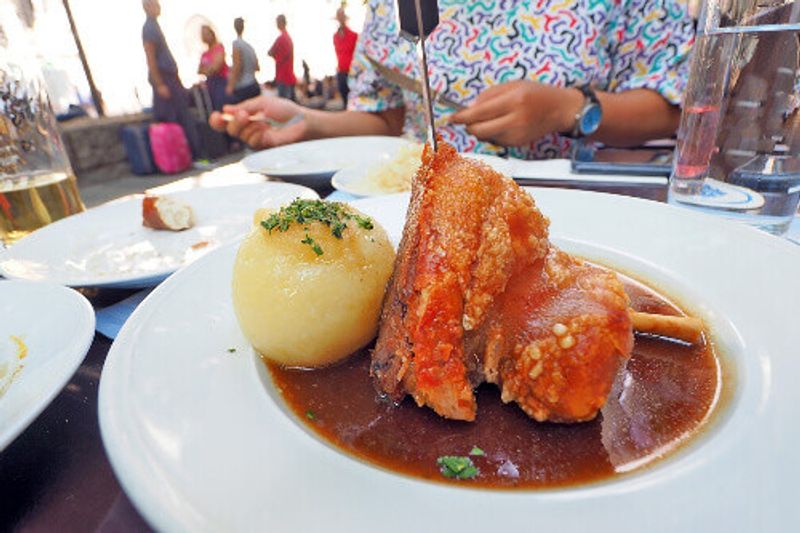 Schweinshaxe in a Munich restaurant.