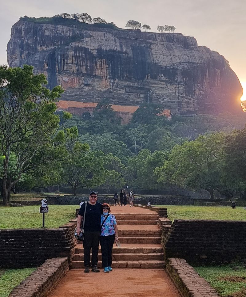 Ron and Diane at Sigiriya Rock Fortress.