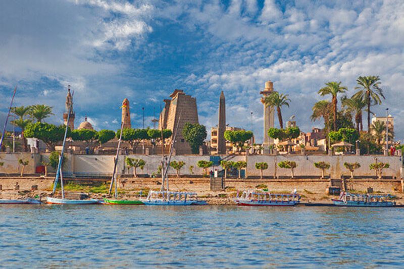 The River Nile in Luxor, Egypt.