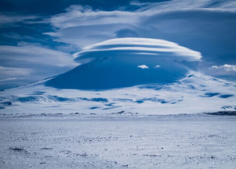 Mount Erebus is a natural wonder in Antarctica.